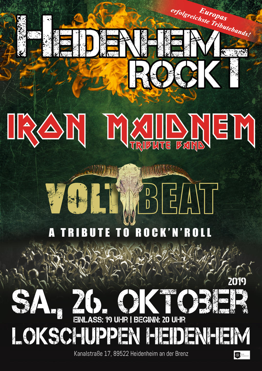 HEIDENHEIM ROCKT 2019 - IRON MAIDNEM & VOLTBEAT  | www.metaltix.com