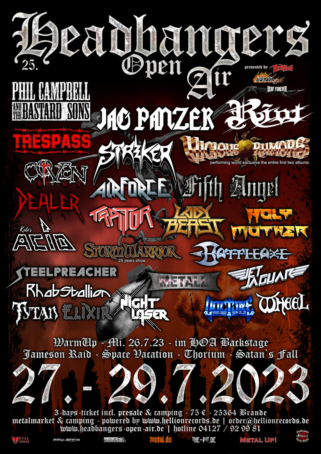 HEADBANGERS OPEN AIR Tickets